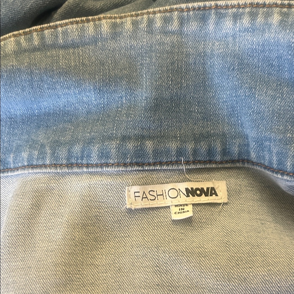 Fashion Nova Distressed Denim Dress - Picture 9 of 16